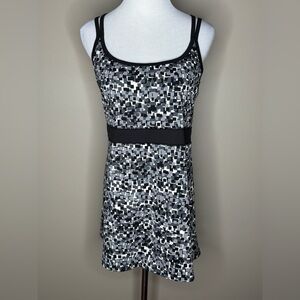 Soybu womens yoga/activewear bra top black/gray printed size XL.